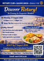 Discover Rotary - An Evening for Prospective Members